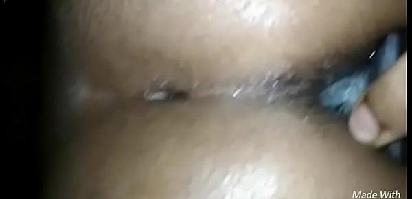  Desi indian gf butt plugged and slapped extremely